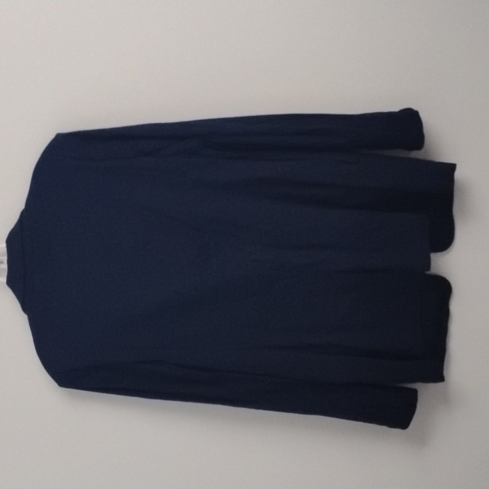 Halston Heritage Luxury Business Dark Acadamia Preppy Classic Dark Blue Blazer - Picture 14 of 16